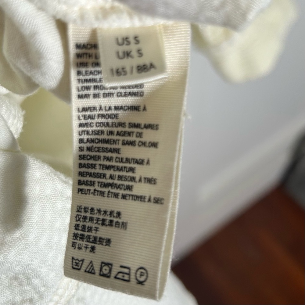 We the Free Women's Off White Corduroy Shirt Dress in Size S - Picture 13 of 16